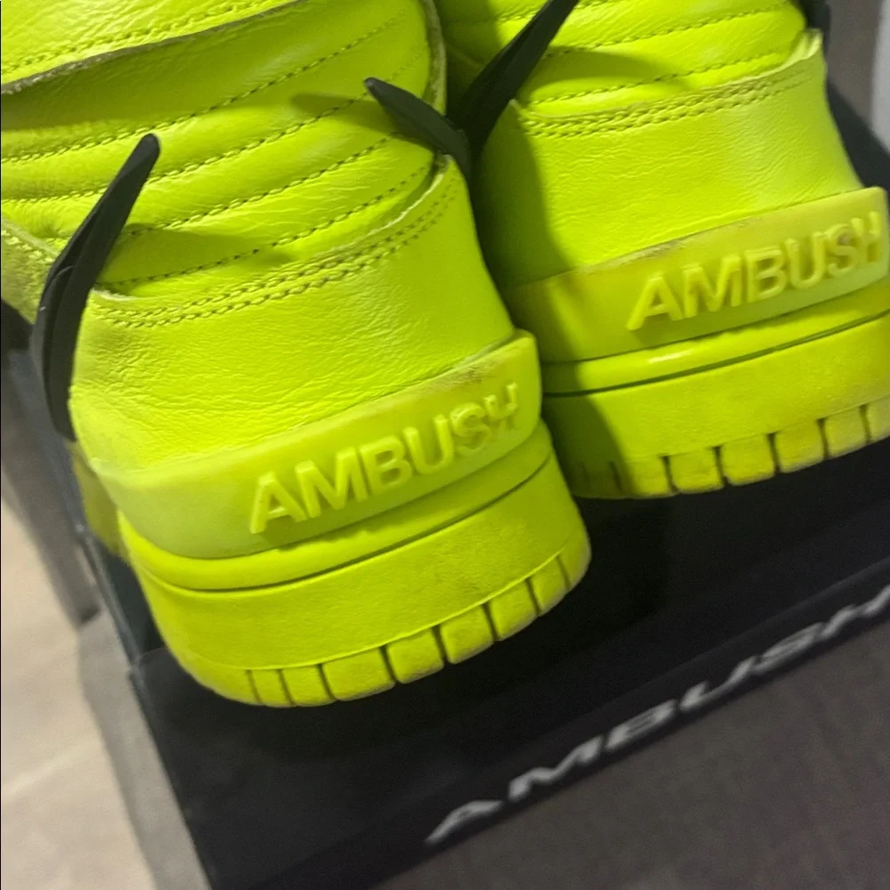 Nike Ambush Neon Green Dunk High Top Men’s Sneakers